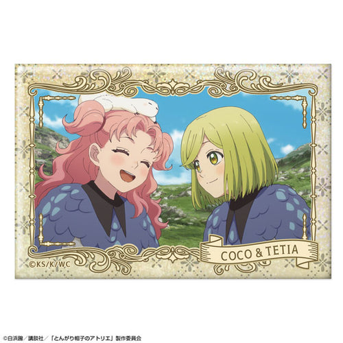 Coco & Tetia - Witch Hat Atelier Hologram Tin Badge Ver.2