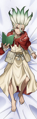 Senku Ishigami - Dr. STONE New Illustration (Season 4 Ver.) Premium Hugging Pillow Cover