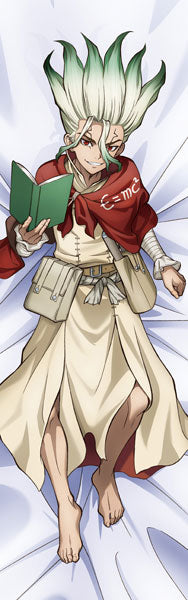 Senku Ishigami - Dr. STONE New Illustration (Season 4 Ver.) Premium Hugging Pillow Cover