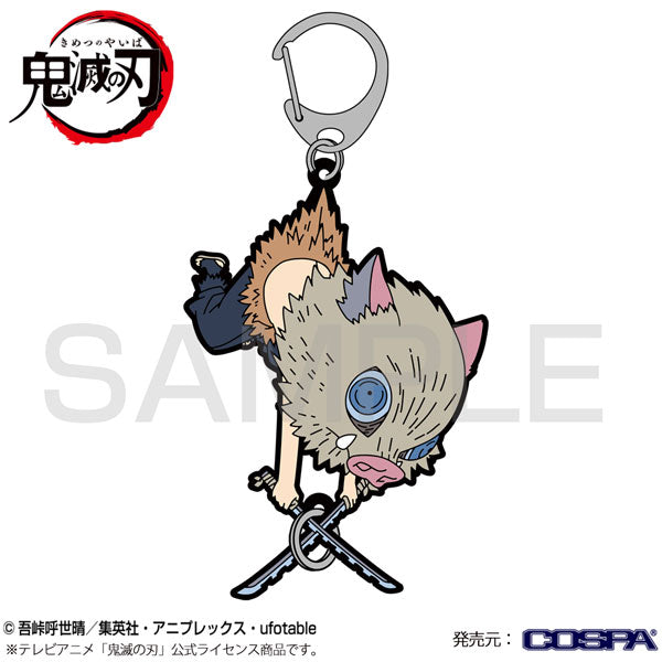 Inosuke Hashibira - Demon Slayer Working Pinched Keychain