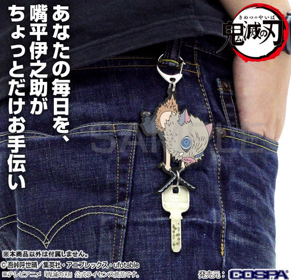 Inosuke Hashibira - Demon Slayer Working Pinched Keychain